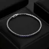Kashi Jewelry's basic claw chain bracelet, 3mm zircon plated with platinum, is an export profit model jewelry details Picture